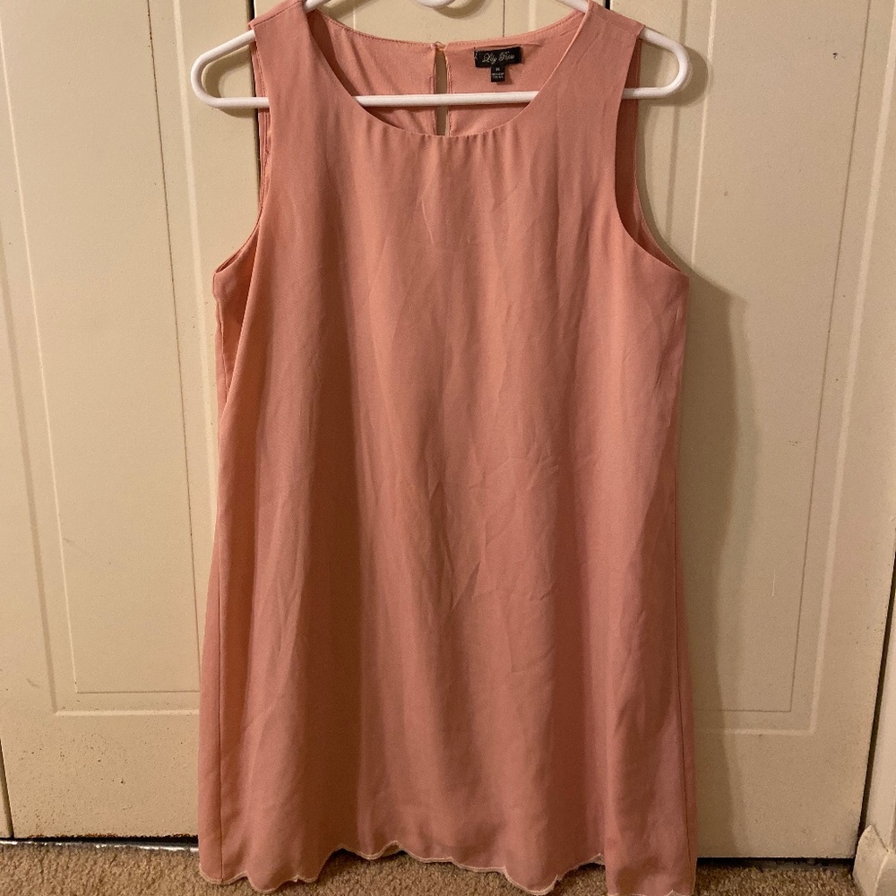 Light pink flowy dress